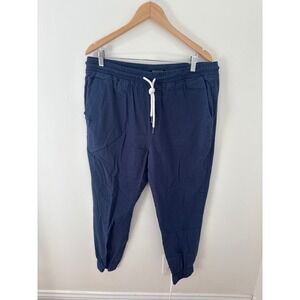 Elwood Mens XXL Navy Blue Cotton Spandex Elastic Waist Drawstring Joggers